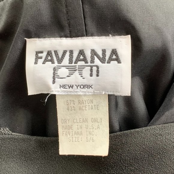 VINTAGE!! Faviana Formal Dress, Black, Size 5/6 - Picture 10 of 10